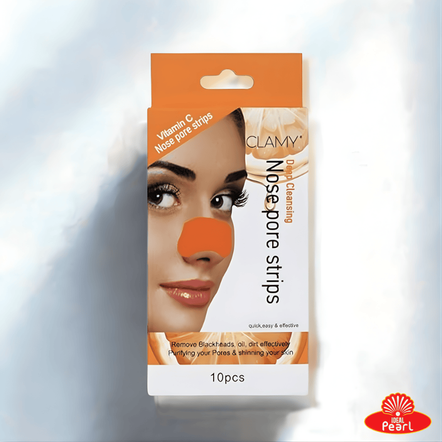 CLAMY VITAMIN C NOSE PORE STRIPS WITH 10PCS