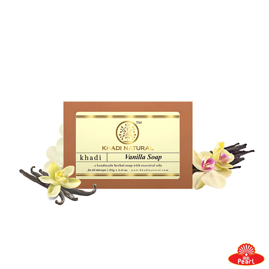 KHADI NATURALS VANILLA SOAP HANDMADE -125G