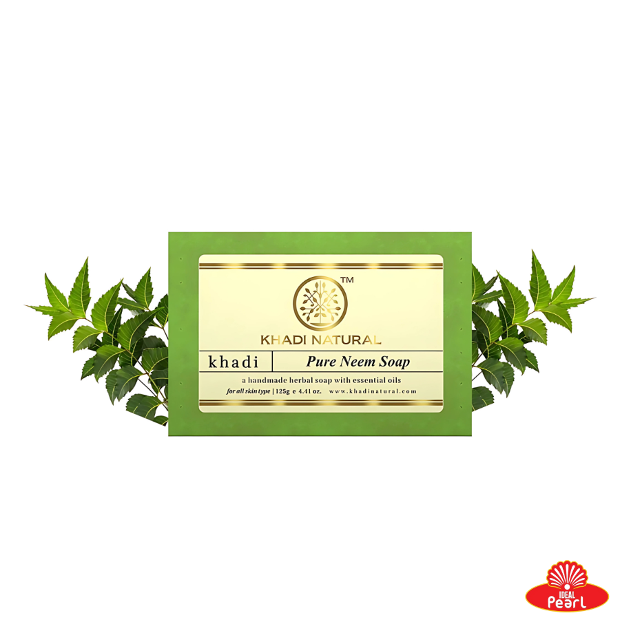 KHADI NATURAL PURE NEEM SOAP HANDMADE-125G