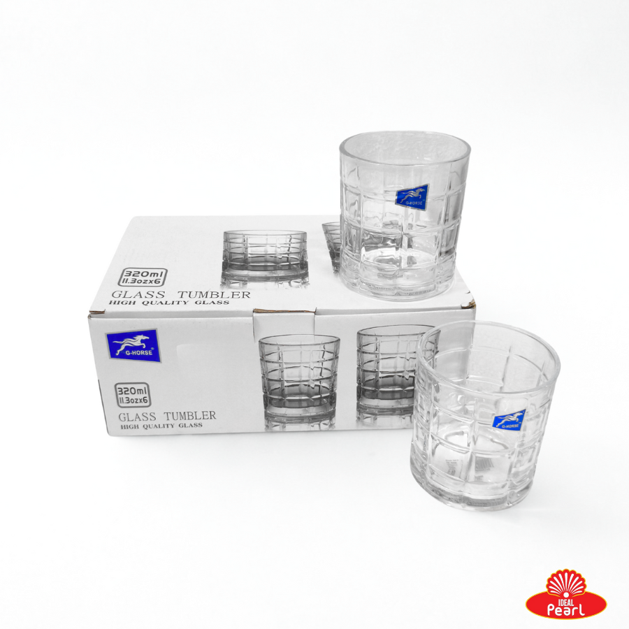 G-HORSE GLASS TUMBLER SET-320ML(6 PIECES)