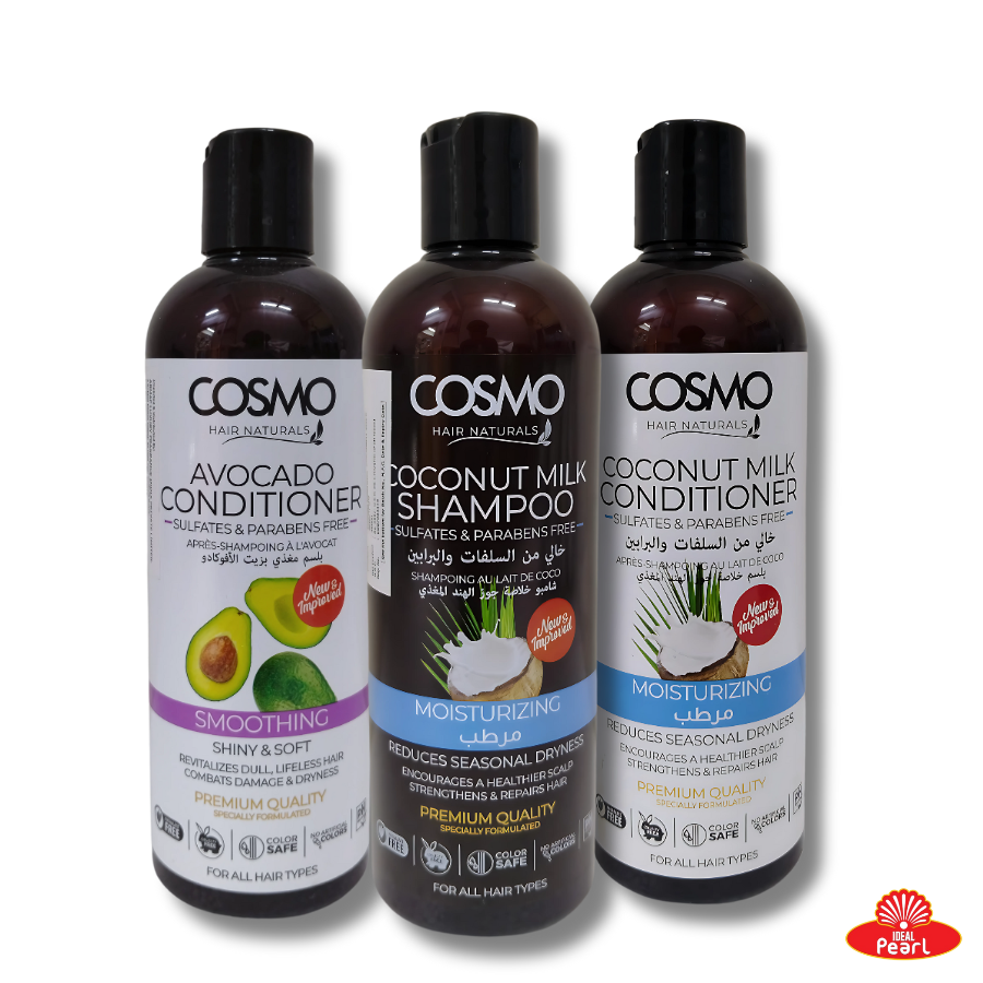 COSMO HAIR NATURALS CONDITIONER AND SHAMPOO (SET OF 3)