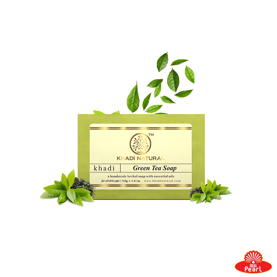 KHADI NATURALS GREEN TEA SOAP HANDMADE -125G