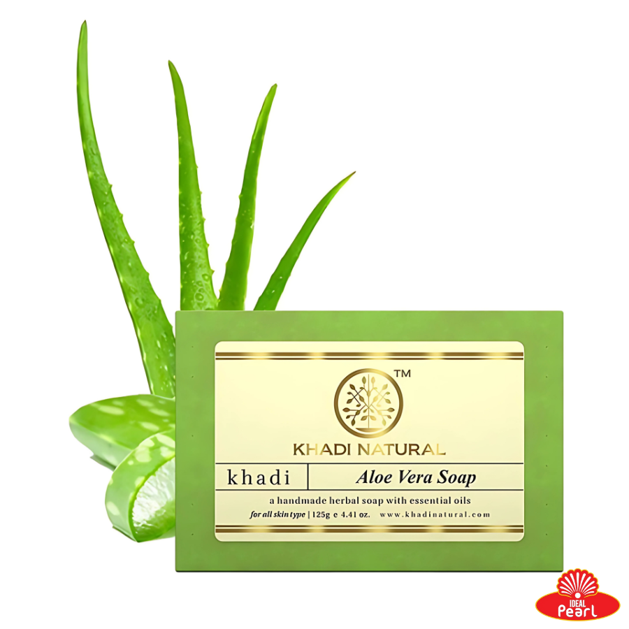 KHADI NATURALS ALOE VERA SOAP HANDMADE -125G