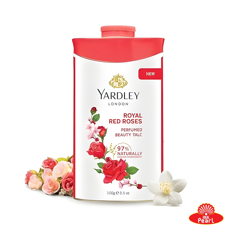 YARDLEY LONDON ROYAL RED ROSES PERFUMED BEAUTY TALC – 250G