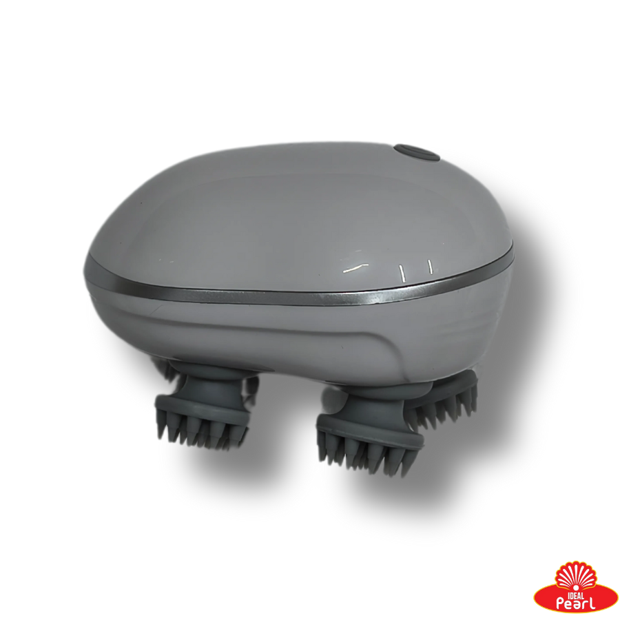 Smart Scalp Massager | 96 Silicon Kneading Points with Detachable Heads | Scalp, Body & Head Massager for Hair Growth (White,Red)