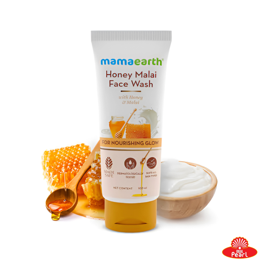 MAMA EARTH HONEY MALAI FACE WASH FOR NOURISHING GLOW - 100ML