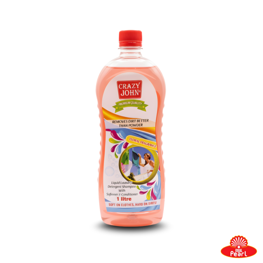 CRAZY JOHN LIQUID LAUNDRY DETERGENT SHAMPOOO - 1 LITRE