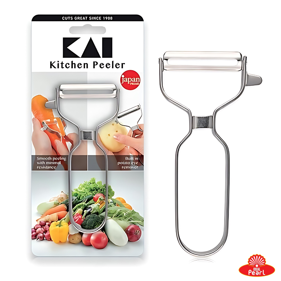 KAI KITCHEN PEELER - SHARP STAINLESS STEEL BLADE