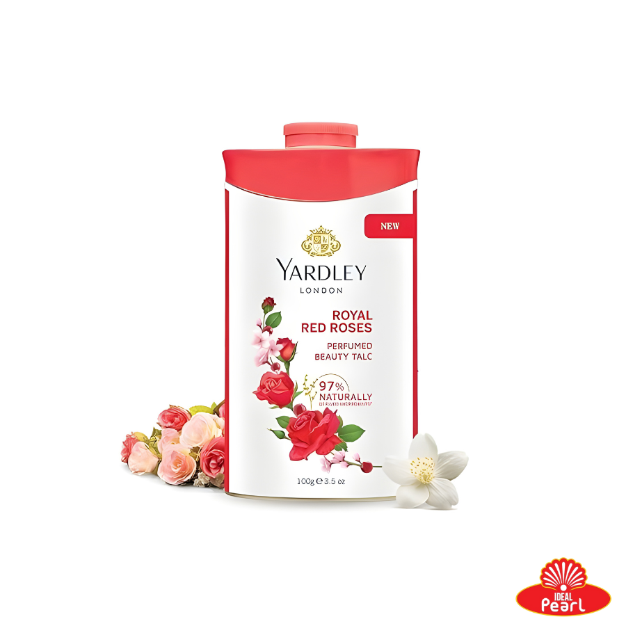YARDLEY LONDON ROYAL RED ROSES PERFUMED BEAUTY TALC – 100G