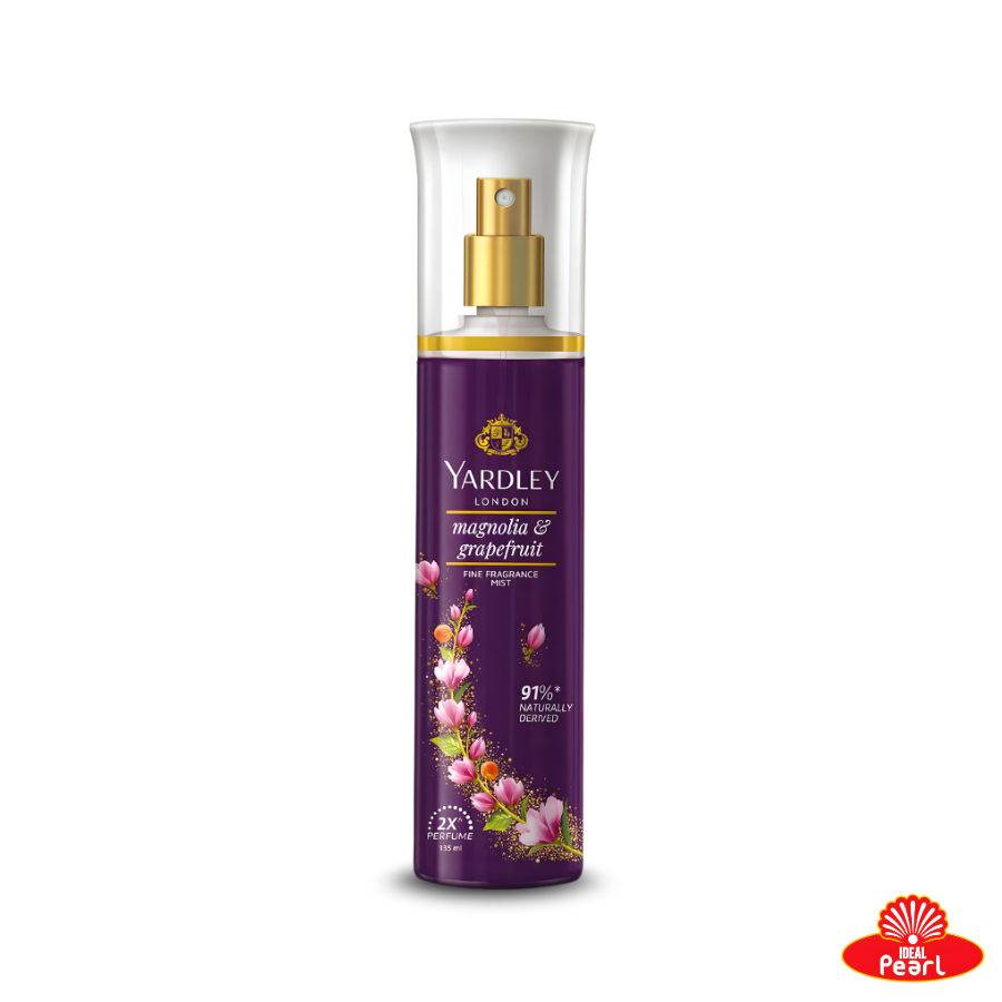 YARDLEY LONDON MAGNOLIA & GRAPEFRUIT PERFUME SPRAY - 135ML