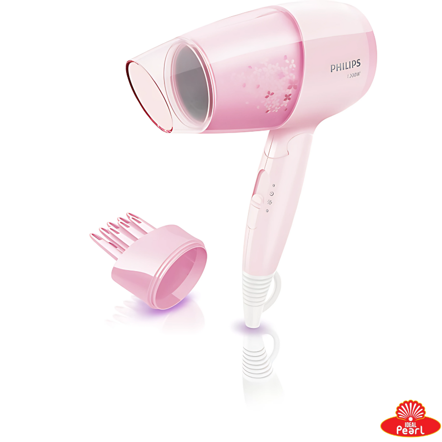 Philips Hair Dryer Bhc017/00 Thermoprotect 1200 Watts with Air Concentrator + Diffuser Attachment - Pink