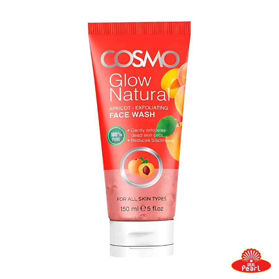 Cosmo Glow Natural Apricot Exfoliating Face Wash 150ML