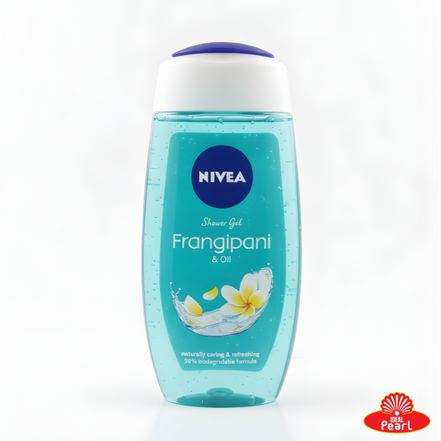 NIVEA SHOWER GEL FRANGIPANI & OIL, NATURALLY CARING & REFRESHING - 250ML