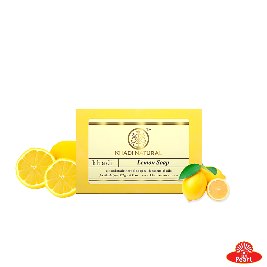 KHADI NATURALS LEMON SOAP HANDMADE -125G