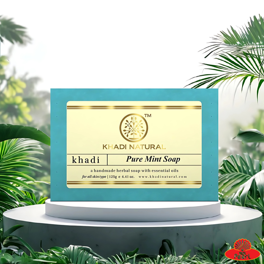 KHADI NATURAL PURE MINT SOAP HANDMADE-125G