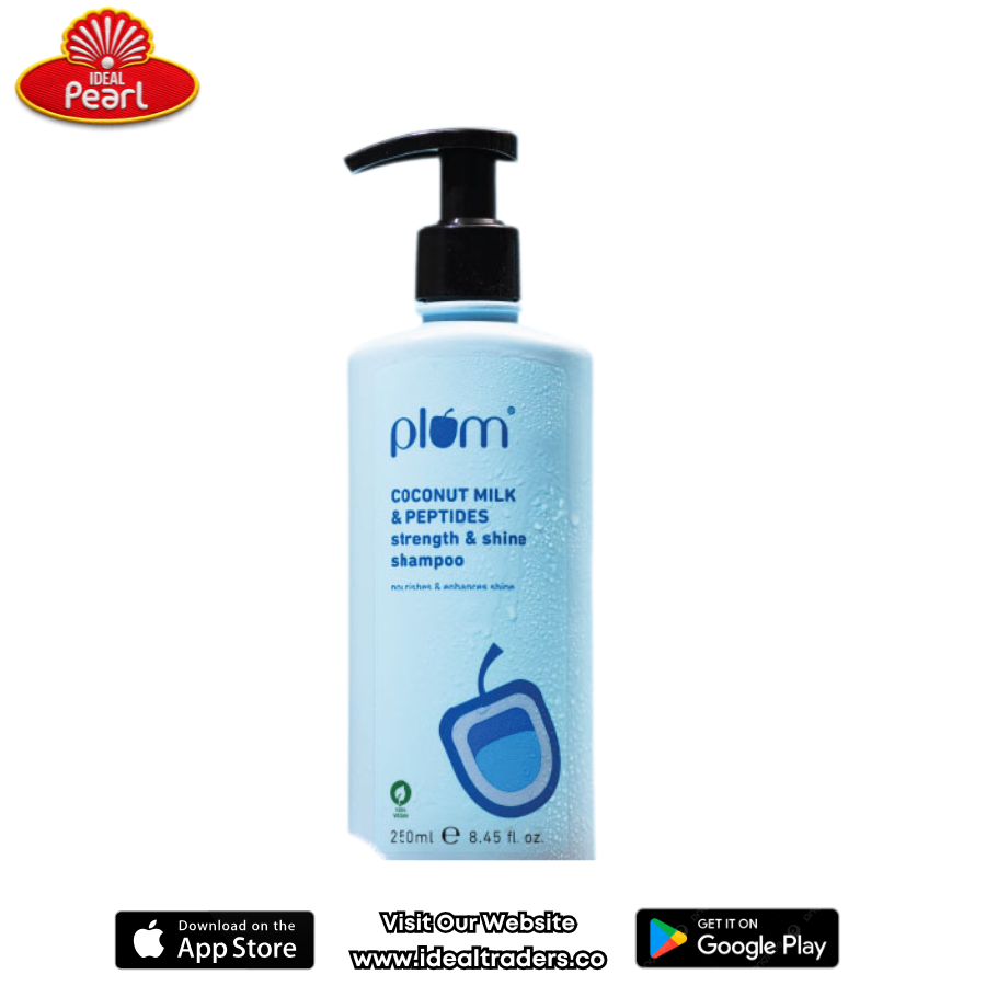 PLUM coconut & peptides strength & shine shampoo