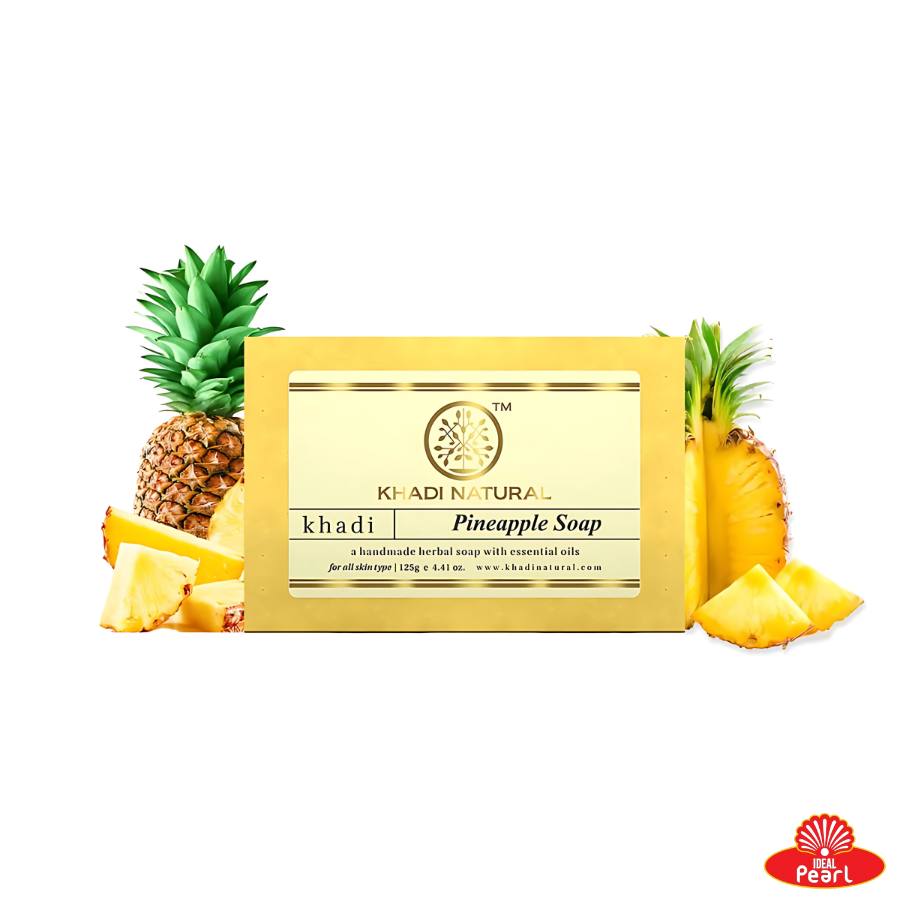 KHADI NATURALS PINEAPPLE SOAP HANDMADE -125G