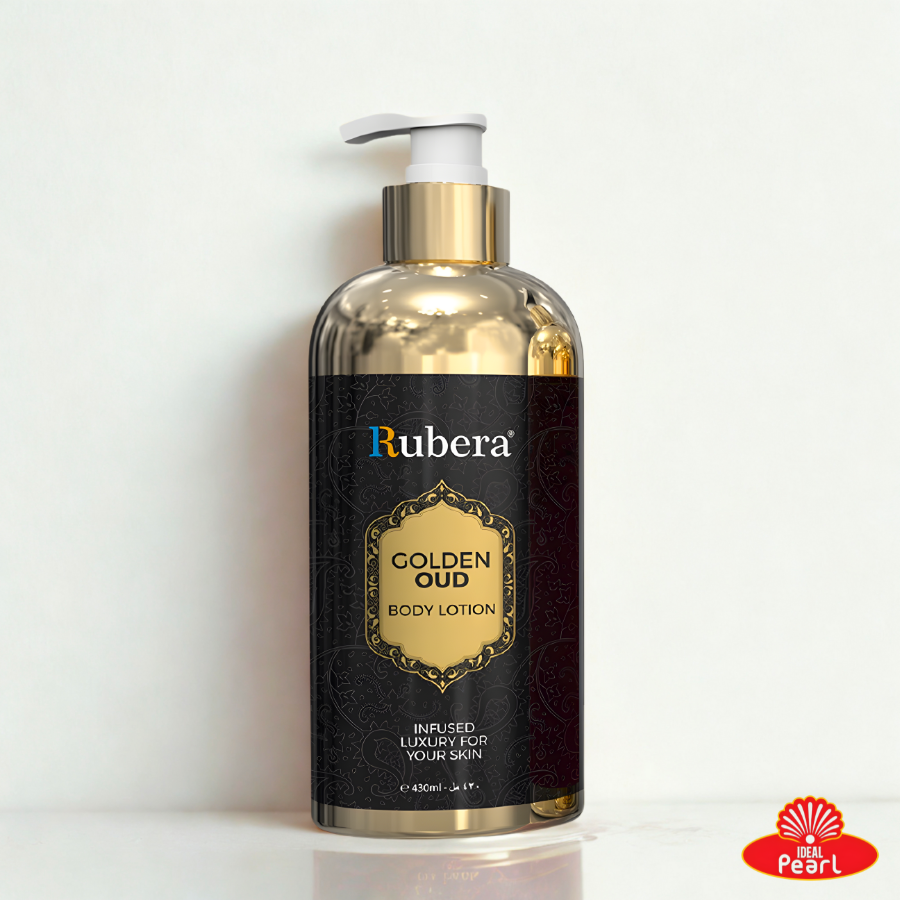 RUBERA GOLDEN OUD BODY LOTION INFUSED LUXURY FOR YOUR SKIN - 430ML