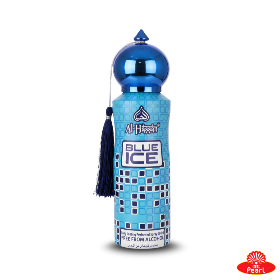 AL-HASSAN BLUE ICE LONG LASTING PERFUMED SPRAY - 200ML