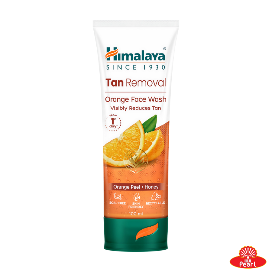 HIMALAYA TAN REMOVAL ORANGE FACE WASH ORANGE PEEL, HONEY - 100ML