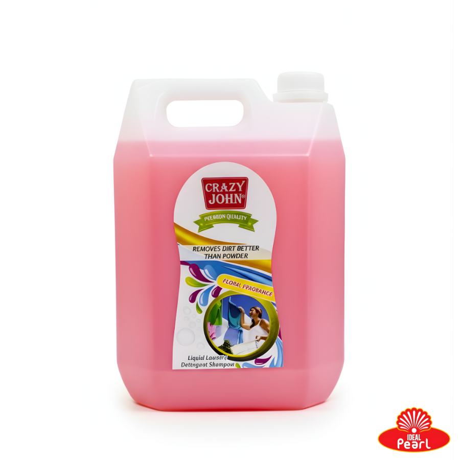 CRAZY JOHN FLORAL FRAGRANCE LIQUID LAUNDRY DETERGENT SHAMPOO (5 LITRE)
