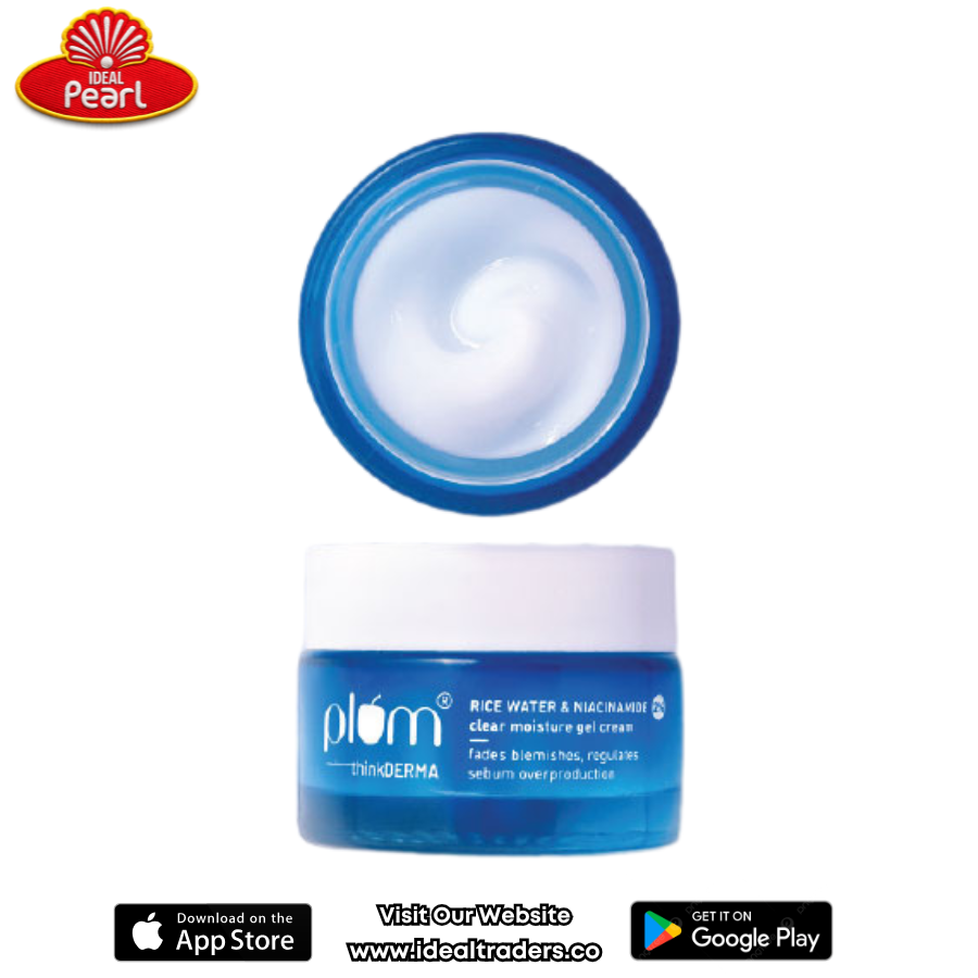PLUM rice water & 2% niacinamide gel cream 50gm