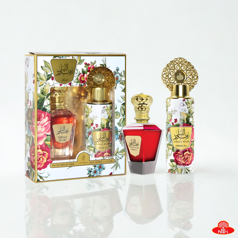 ARABIYAT ZAHOOR AL LAIL INTENSE GIFT SET PARFUM 100ML & PERFUME SPRAY 200ML