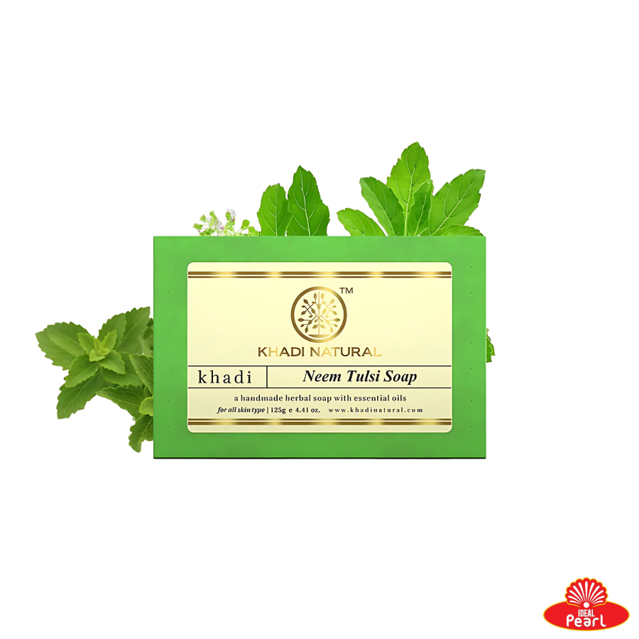 KHADI NATURAL NEEM TULSI SOAP HANDMADE-125G