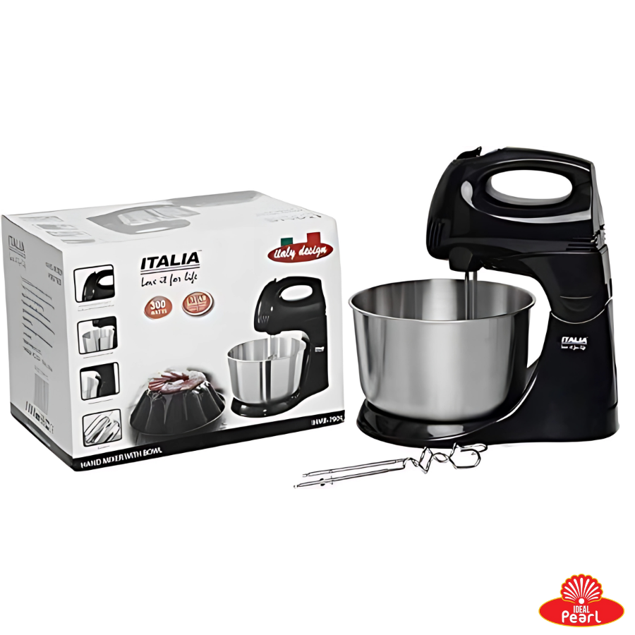 ITALIA HAND MIXER WITH BOWL 300W IHMB-7909